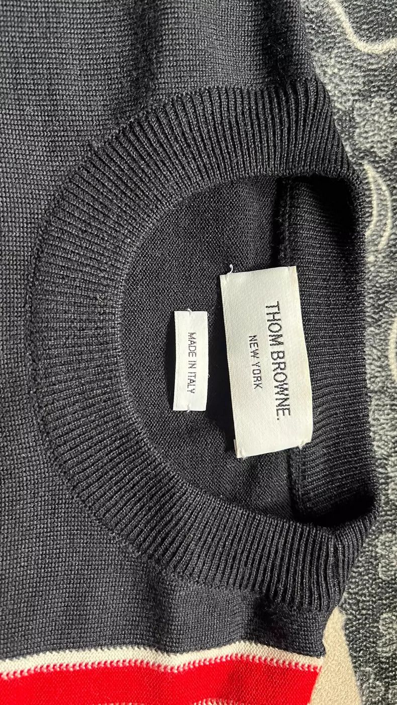 Thom Browne Thom Browne Color-block Striped Knit Sweater - dmc Size US M / EU 48-50 / 2 - 2 Thumbnail
