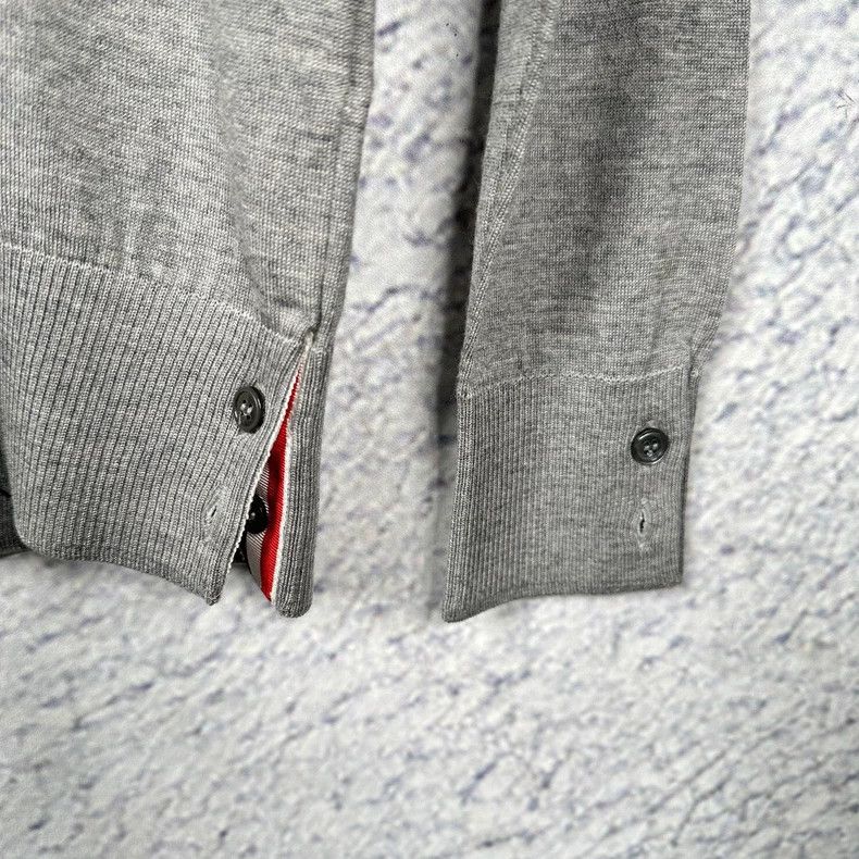 Thom Browne Thom Browne Gray Wool Knitted Sweater - dmc Size US S / EU 44-46 / 1 - 3 Thumbnail