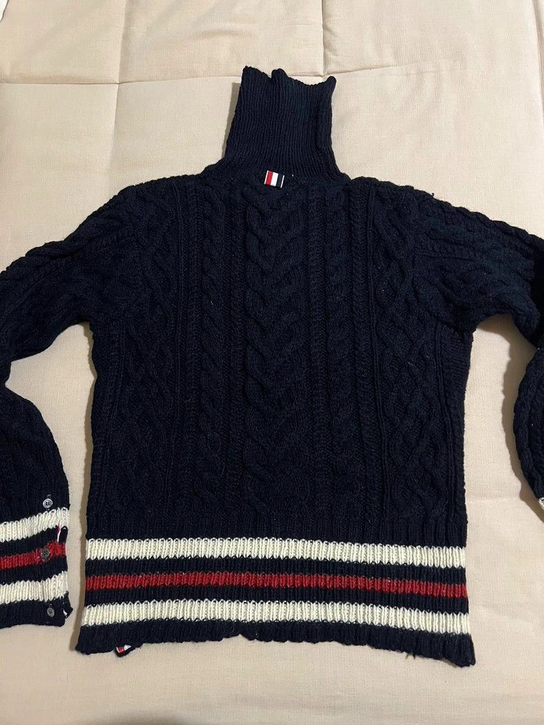 Thom Browne Thom Browne Knit Wool Turtleneck Sweater - dmc Size US S / EU 44-46 / 1 - 2 Thumbnail