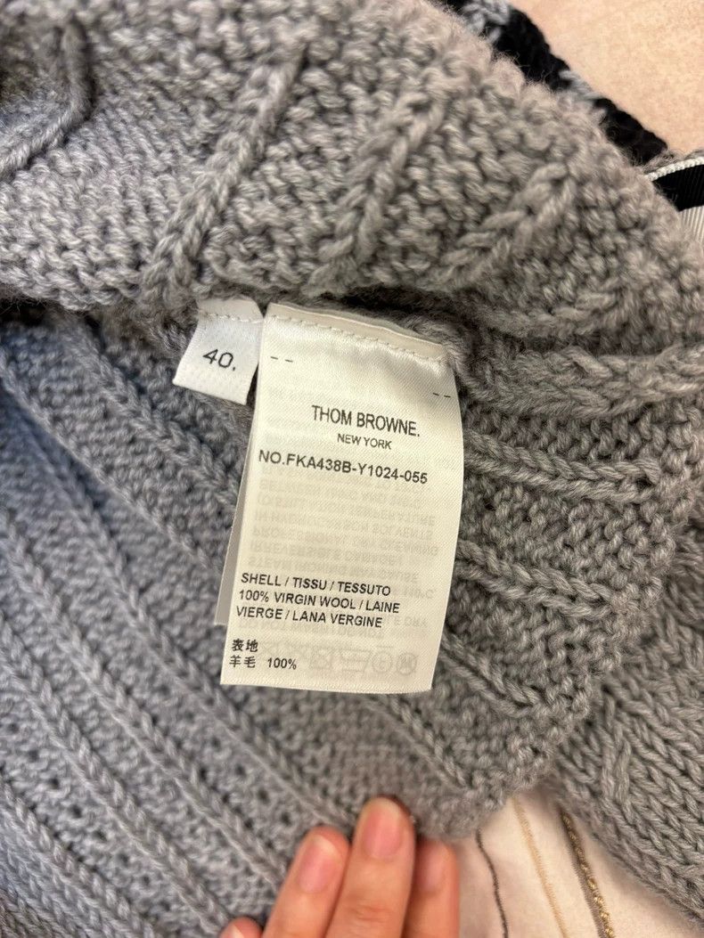 Thom Browne Thom Browne Cable Knit Sweater for Unisex - dmc Size US M / EU 48-50 / 2 - 5 Thumbnail