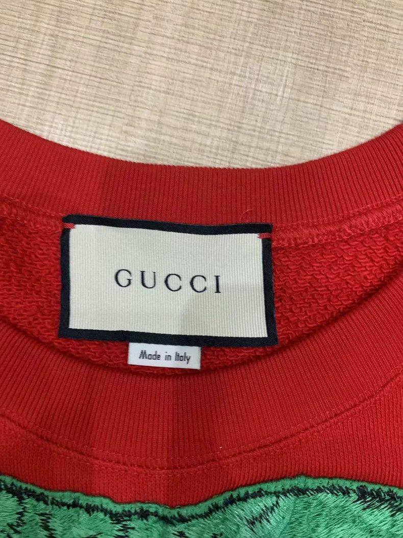 Gucci Gucci Classic Red Sweatshirt with Tiger Design - dmc Size US S / EU 44-46 / 1 - 2 Thumbnail