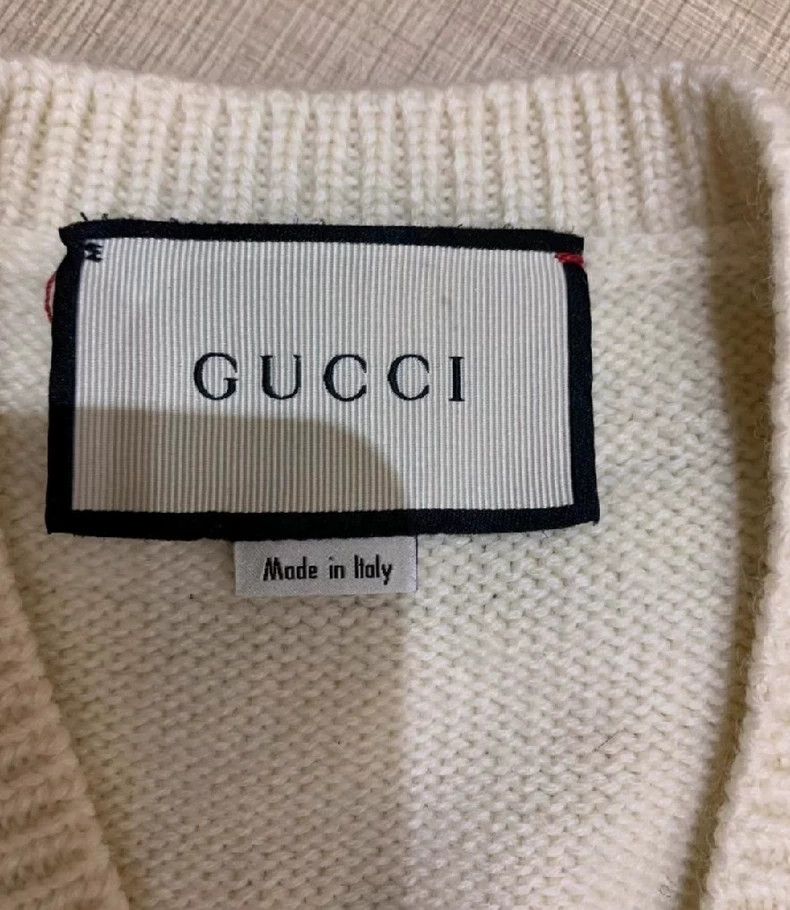 Gucci Gucci Knitted Sweater with Bee Design - dmc Size US XS / EU 42 / 0 - 4 Thumbnail