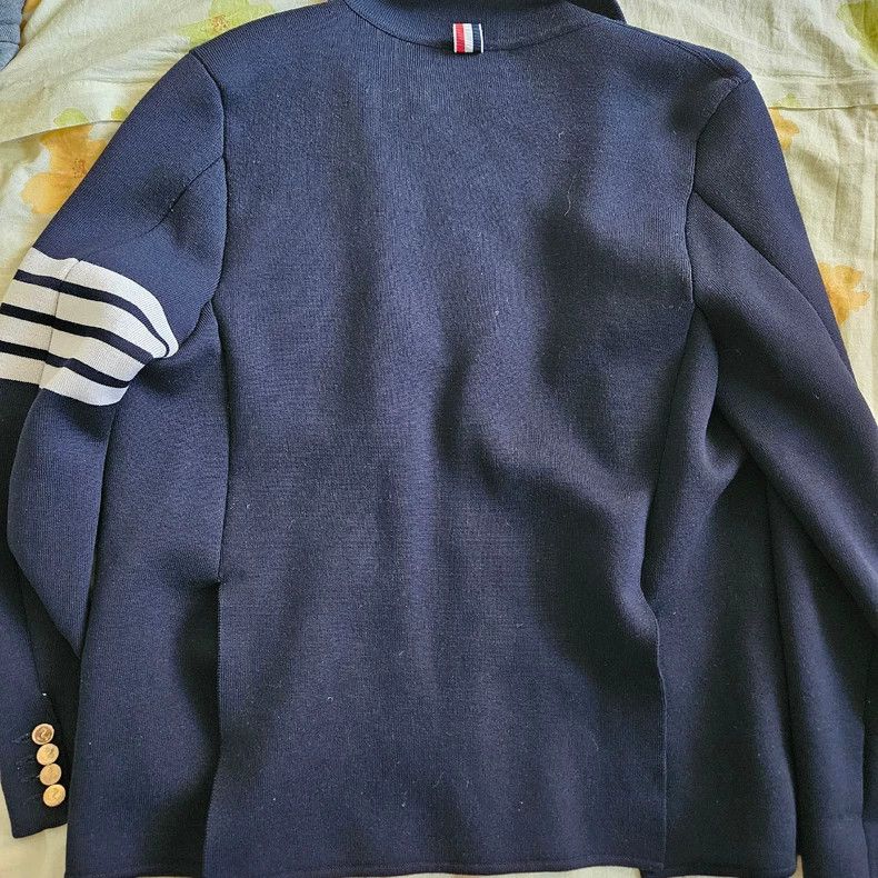Thom Browne Thom Browne Wool Jacket with Stylish Stripes - dmc Size US S / EU 44-46 / 1 - 2 Thumbnail