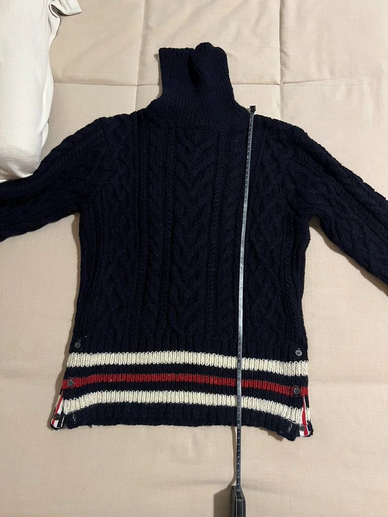 Thom Browne Thom Browne Knit Turtleneck Sweater in Navy - dmc Size US S / EU 44-46 / 1 - 7 Thumbnail