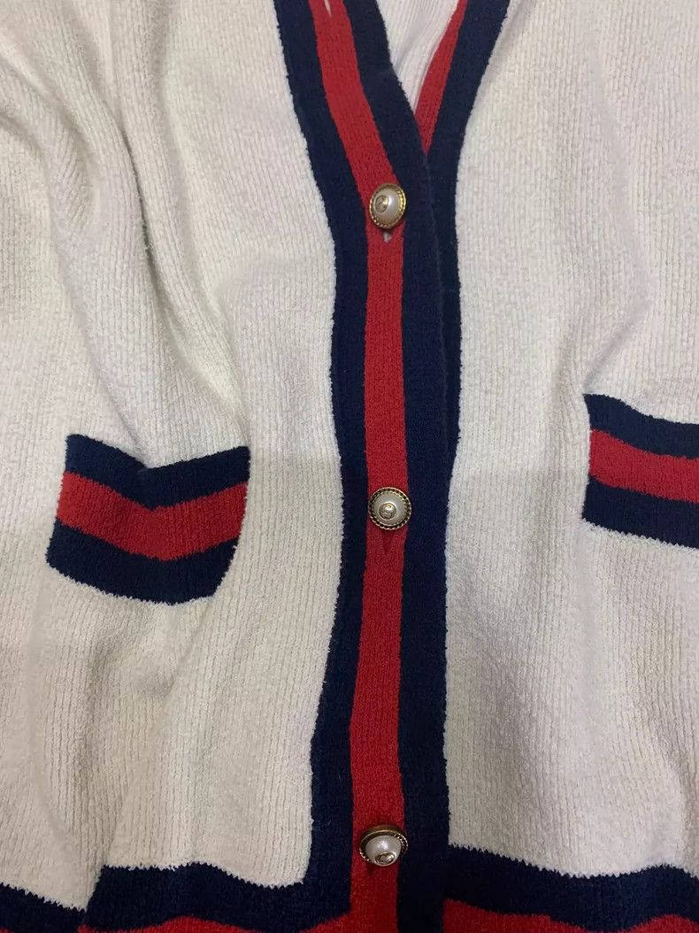 Gucci Gucci Cardigan Sweater with Striped Detailing - dmc Size US M / EU 48-50 / 2 - 6 Thumbnail