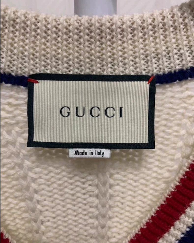 Gucci Gucci Knitted Sweater with V-Neck Design - dmc Size US S / EU 44-46 / 1 - 6 Thumbnail