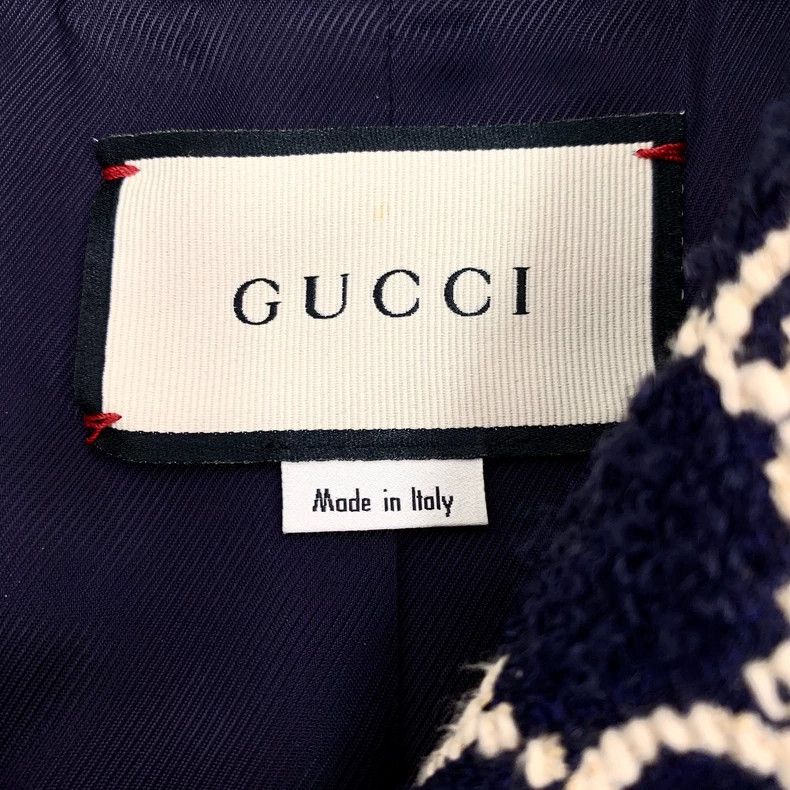 Gucci Gucci Long Sleeve Logo-Embroidered Coat - dmc Size US S / EU 44-46 / 1 - 5 Thumbnail