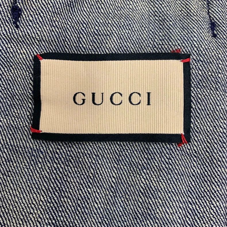 Gucci Gucci Blue Logo Denim Jacket for Men - dmc Size US XS / EU 42 / 0 - 6 Thumbnail