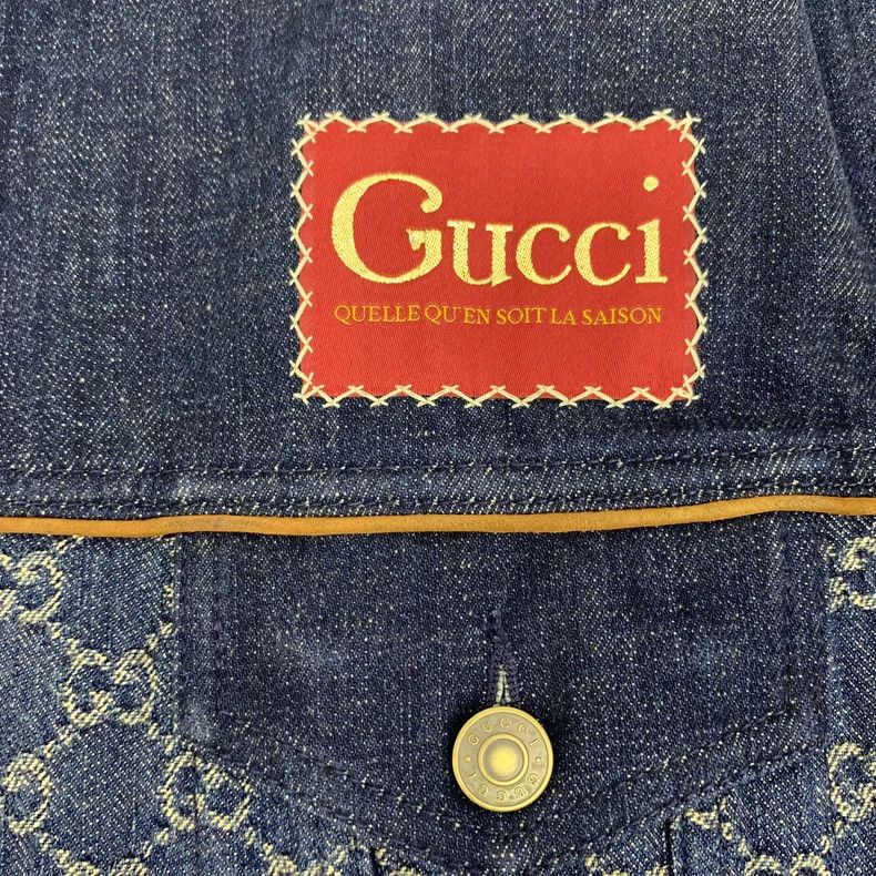 Gucci Gucci Blue Logo Denim Jacket for Men - dmc Size US XS / EU 42 / 0 - 5 Thumbnail