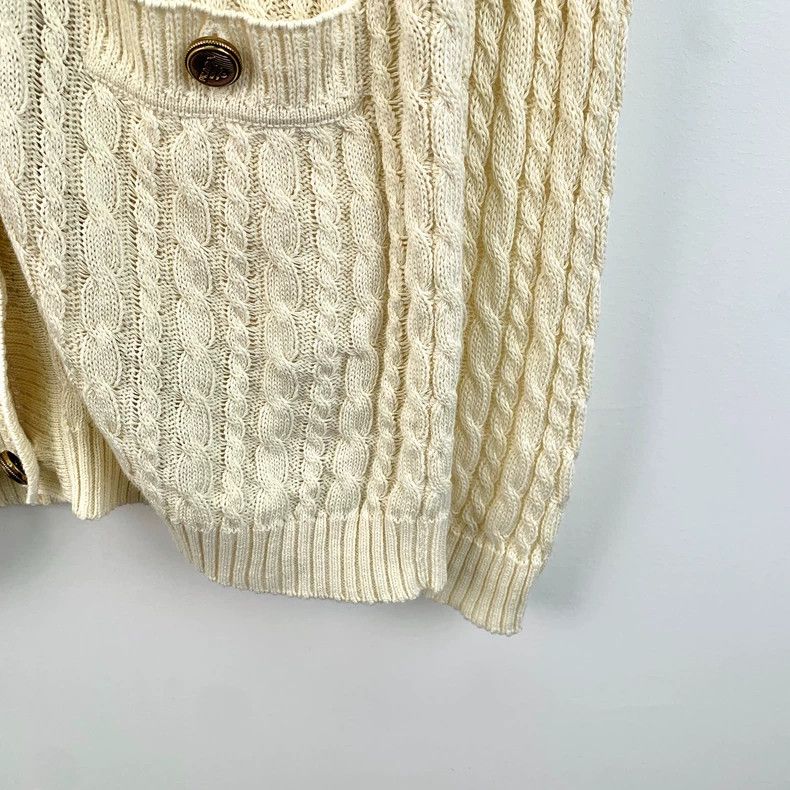 Prada Prada Beige Knitted Cardigan with Pockets - dmc Size US S / EU 44-46 / 1 - 4 Thumbnail