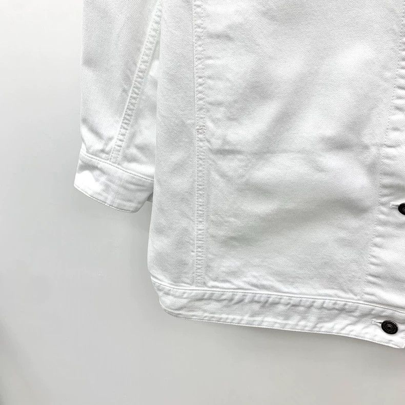 Dior Dior White Logo Bee Embroidered Denim Jacket - dmc Size US S / EU 44-46 / 1 - 5 Thumbnail