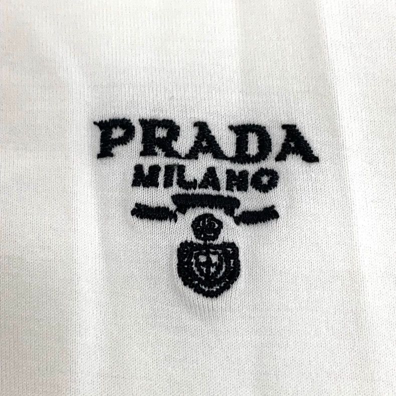 Prada Prada White Short Sleeve Logo T-Shirt - dmc Size US M / EU 48-50 / 2 - 5 Thumbnail