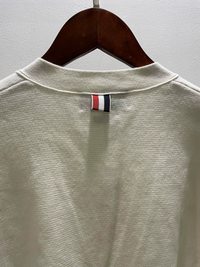 Thom Browne Thom Browne Logo Striped Cardigan Knitwear - dmc Size US M / EU 48-50 / 2 - 5 Thumbnail