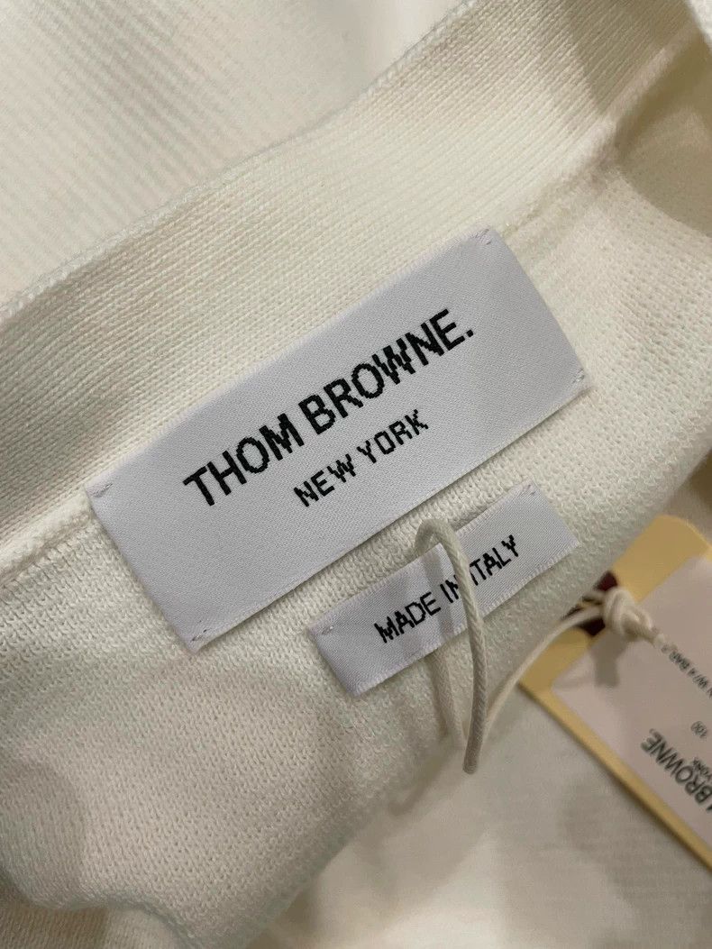 Thom Browne Thom Browne Logo Striped Cardigan Knitwear - dmc Size US M / EU 48-50 / 2 - 8 Thumbnail
