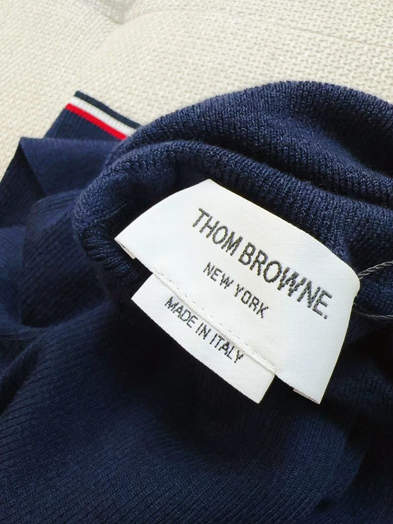 Thom Browne Thom Browne Navy Long Sleeve Wool Sweater - dmc Size US M / EU 48-50 / 2 - 3 Thumbnail
