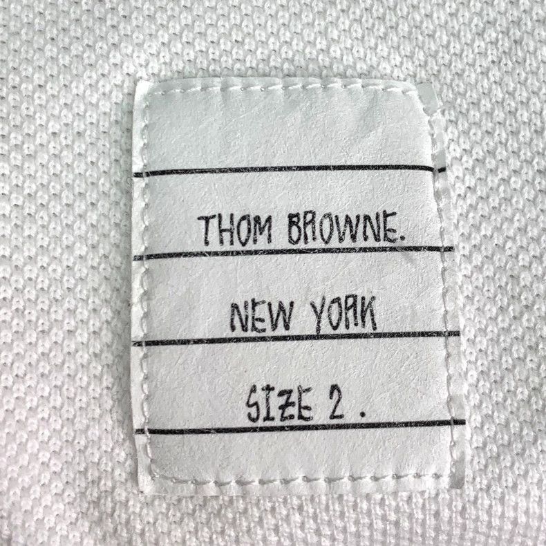 Thom Browne Thom Browne White Striped Cotton T-Shirt - dmc Size US M / EU 48-50 / 2 - 5 Thumbnail