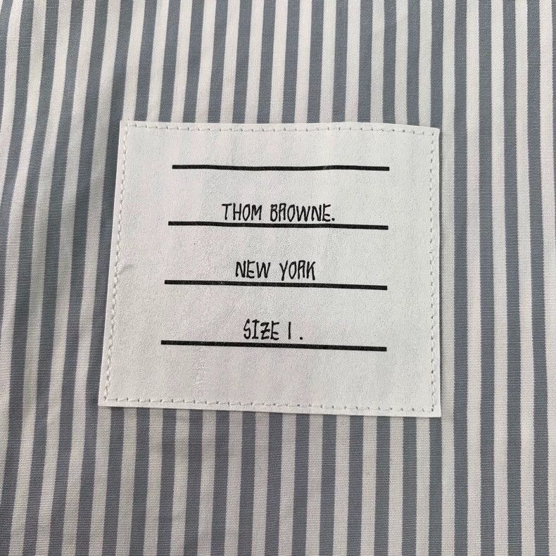 Thom Browne Thom Browne Striped Classic Oxford Shirt - dmc Size US S / EU 44-46 / 1 - 5 Thumbnail