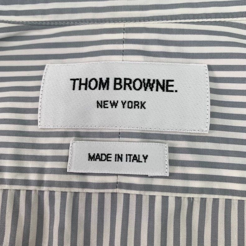 Thom Browne Thom Browne Striped Classic Oxford Shirt - dmc Size US S / EU 44-46 / 1 - 6 Thumbnail