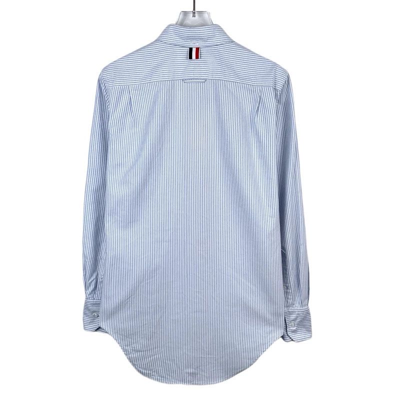 Thom Browne Thom Browne Long Sleeve Striped Shirt with Tie - dmc Size US S / EU 44-46 / 1 - 2 Thumbnail