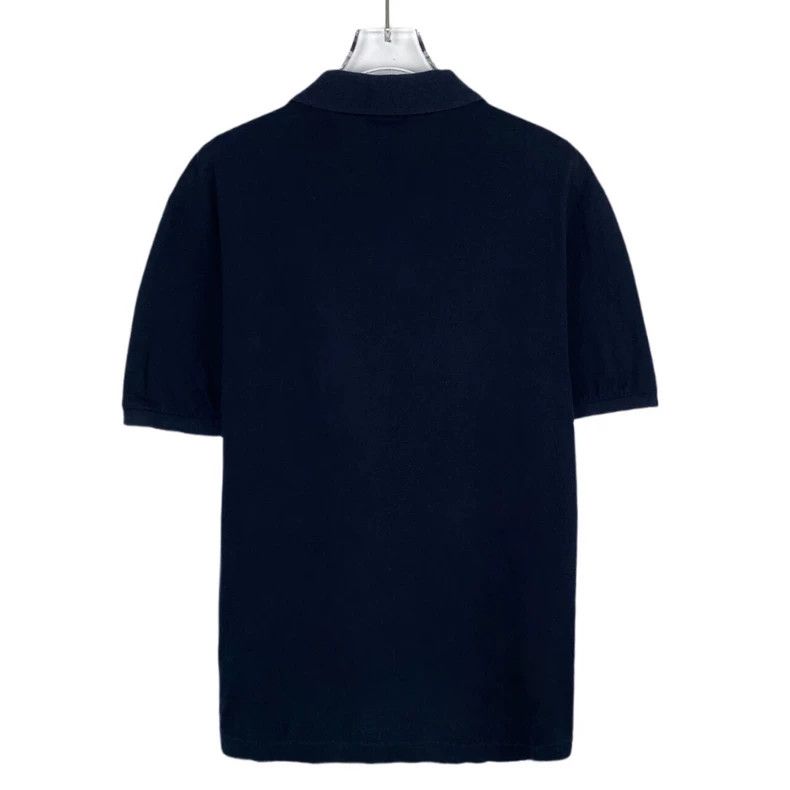 Thom Browne Thom Browne Navy Blue Cotton Short Sleeve Polo - dmc Size US M / EU 48-50 / 2 - 2 Thumbnail
