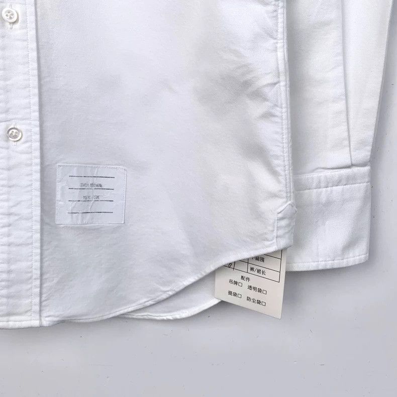 Thom Browne Thom Browne Oxford Shirt with Stripes - dmc Size US XS / EU 42 / 0 - 5 Thumbnail