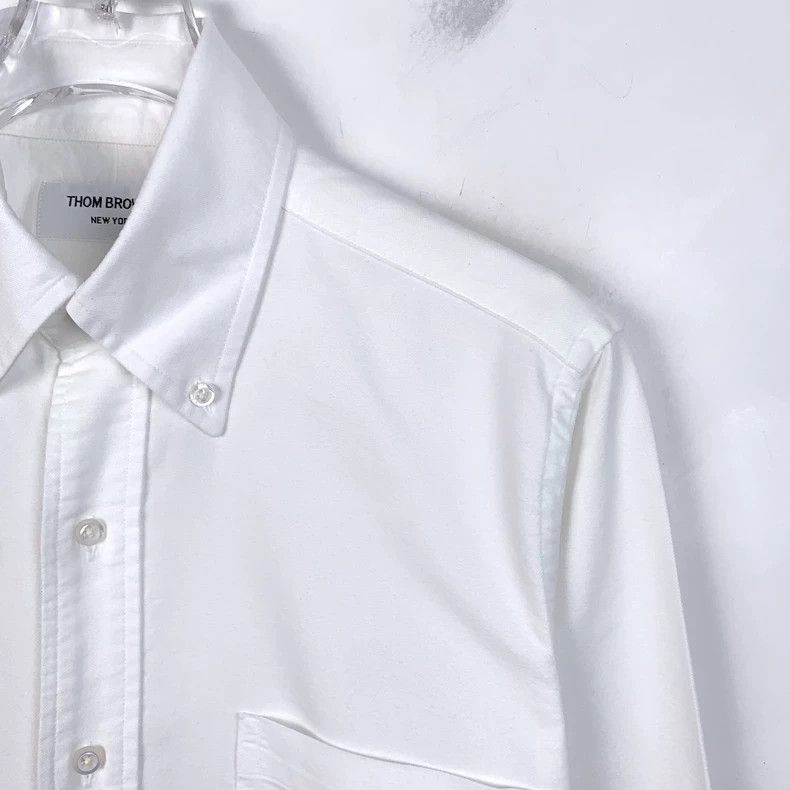 Thom Browne Thom Browne Oxford Shirt with Stripes - dmc Size US XS / EU 42 / 0 - 3 Thumbnail