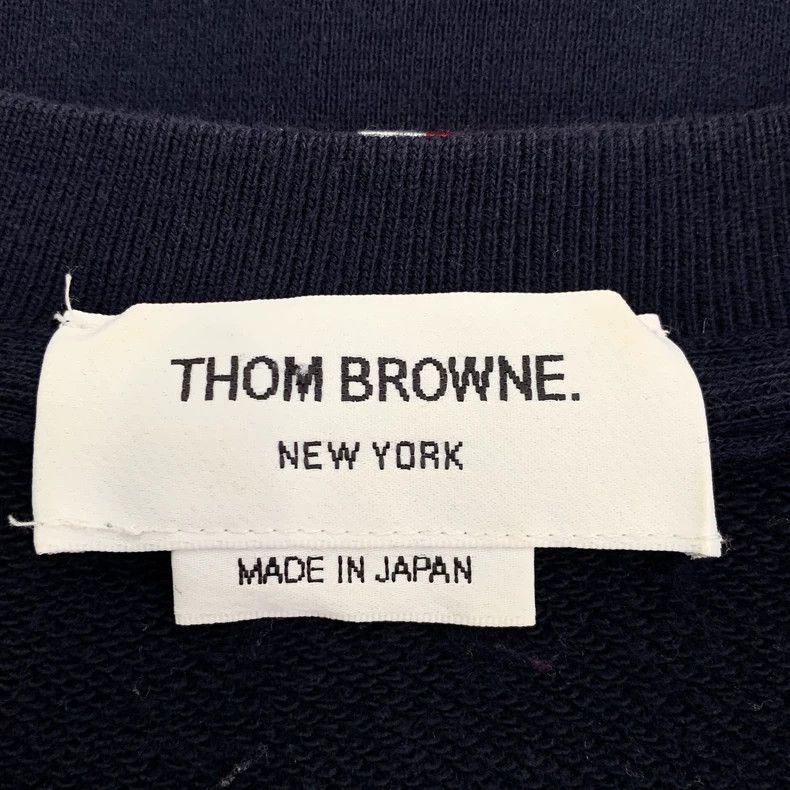 Thom Browne Thom Browne Classic Navy Long Sleeve Sweater - dmc Size US L / EU 52-54 / 3 - 6 Thumbnail