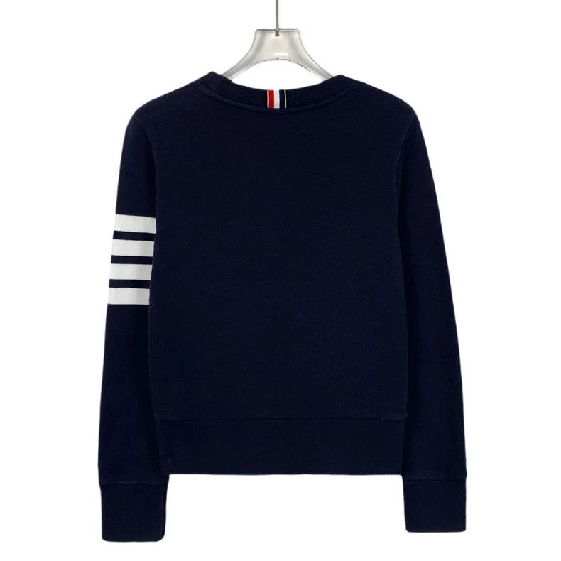 Thom Browne Thom Browne Classic Navy Long Sleeve Sweater - dmc Size US L / EU 52-54 / 3 - 2 Thumbnail