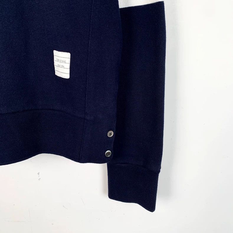 Thom Browne Thom Browne Classic Navy Long Sleeve Sweater - dmc Size US L / EU 52-54 / 3 - 4 Thumbnail