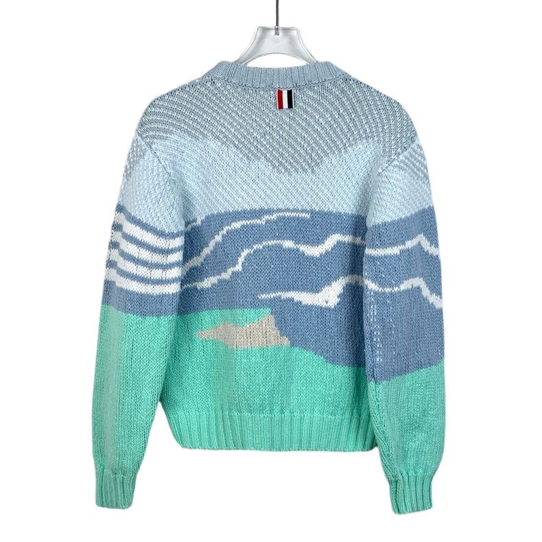 Thom Browne Thom Browne Colorful Knit Sweater with Lighthouse - dmc Size US S / EU 44-46 / 1 - 2 Thumbnail