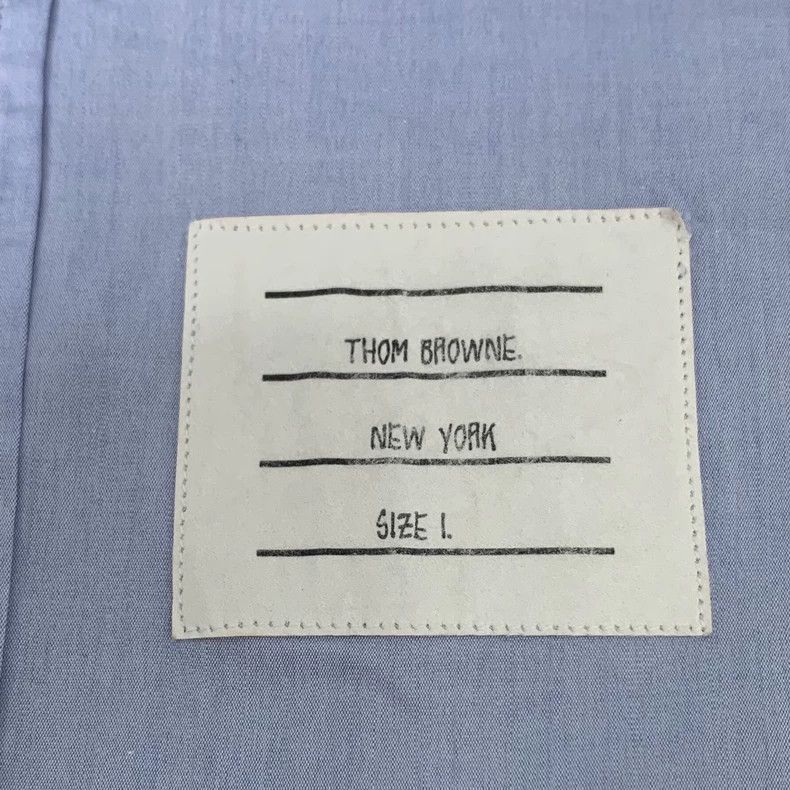 Thom Browne Thom Browne Light Blue Cotton Long Sleeve Shirt - dmc Size US S / EU 44-46 / 1 - 5 Thumbnail
