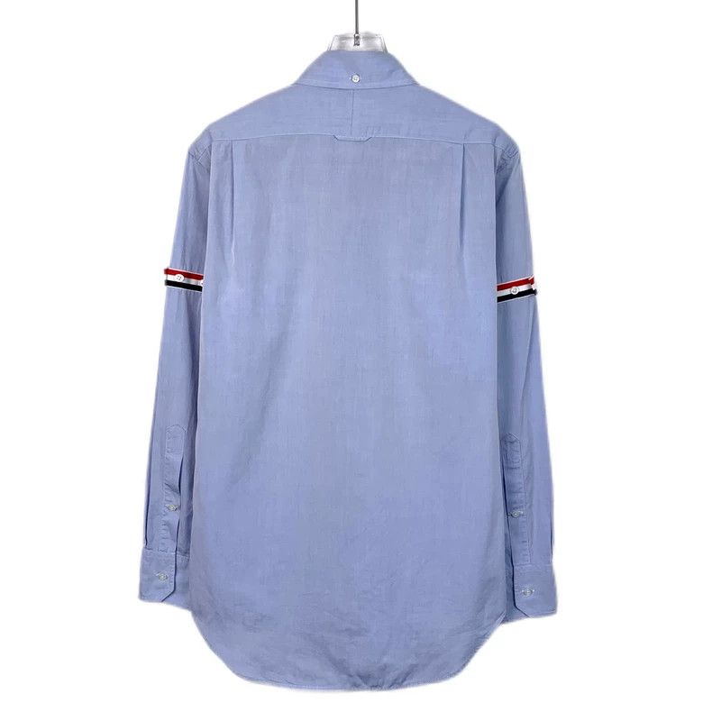 Thom Browne Thom Browne Light Blue Cotton Long Sleeve Shirt - dmc Size US S / EU 44-46 / 1 - 2 Thumbnail
