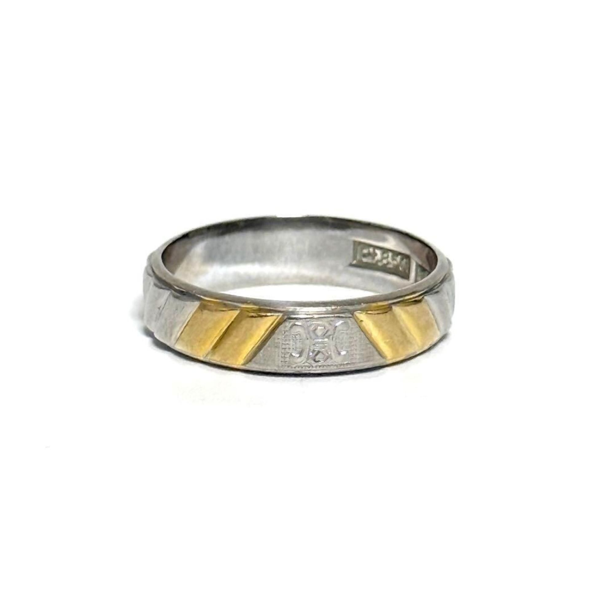 Celine Celine Men's Women's Triomphe Ring Platinum Size ONE SIZE - 3 Thumbnail