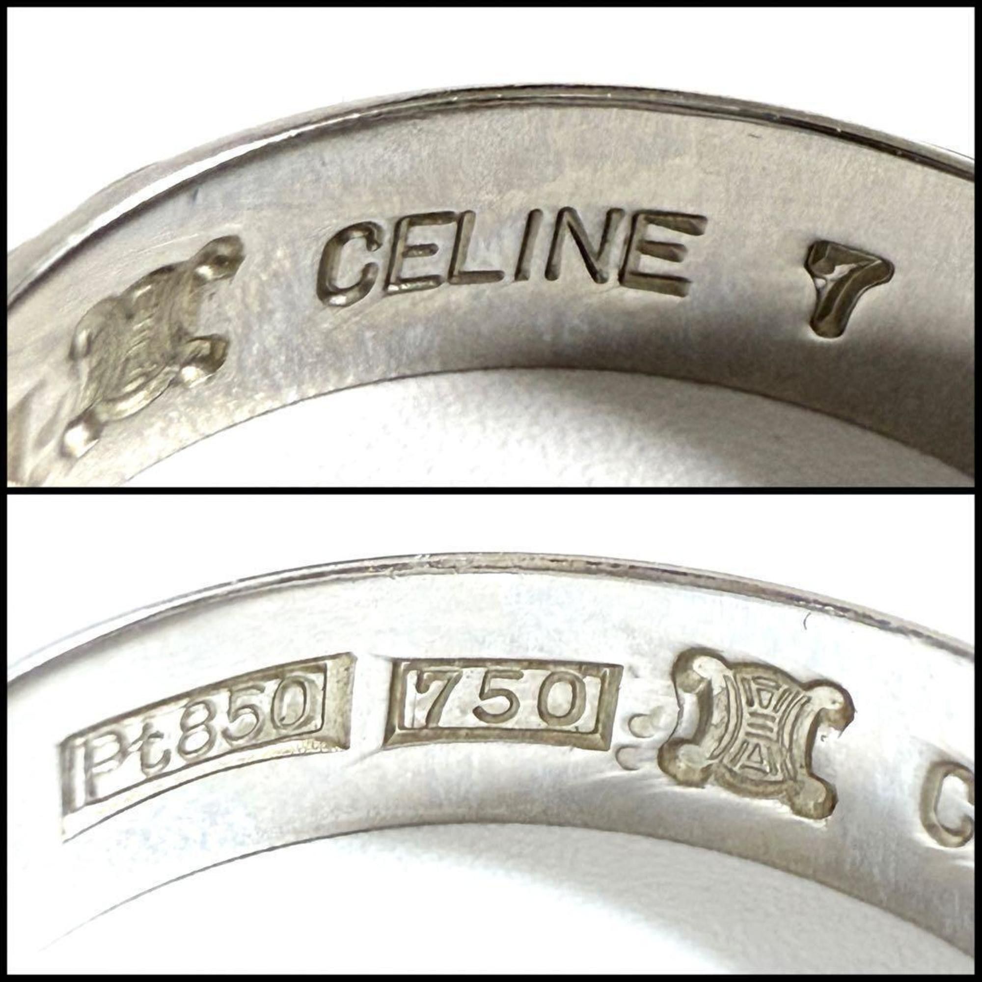 Celine Celine Men's Women's Triomphe Ring Platinum Size ONE SIZE - 9 Thumbnail