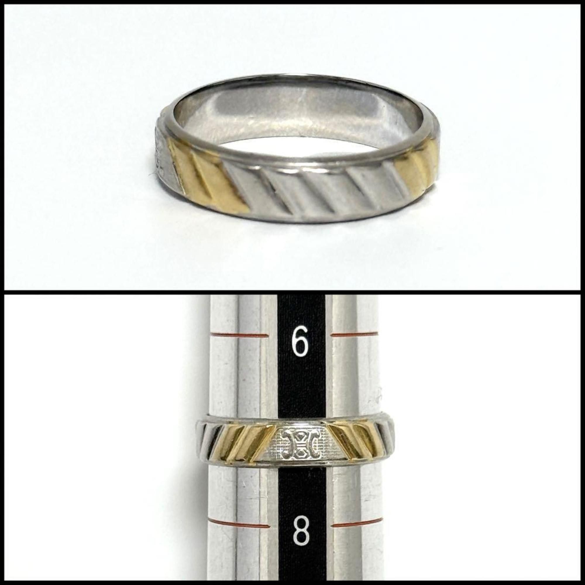 Celine Celine Men's Women's Triomphe Ring Platinum Size ONE SIZE - 8 Thumbnail
