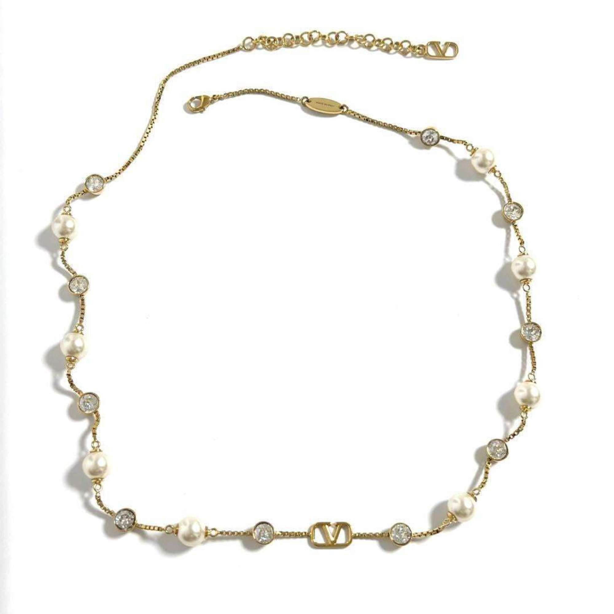 Valentino Valentino Women's Station V Logo Necklace Size ONE SIZE - 2 Thumbnail