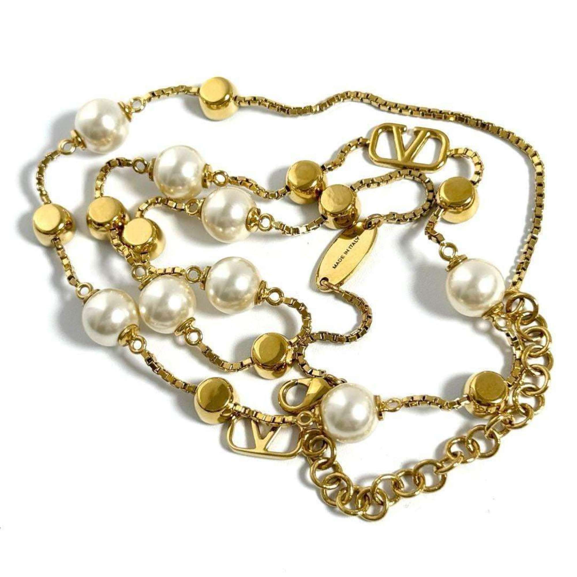 Valentino Valentino Women's Station V Logo Necklace Size ONE SIZE - 6 Thumbnail
