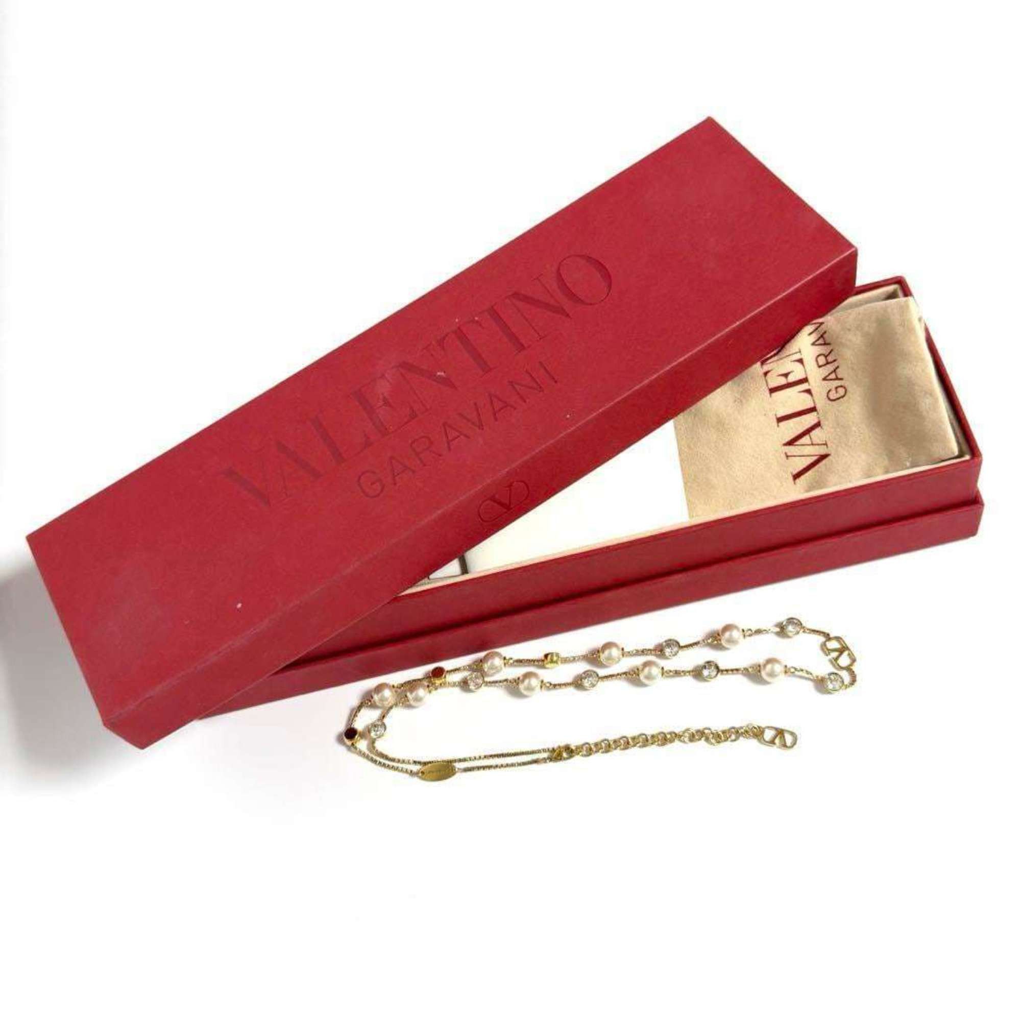Valentino Valentino Women's Station V Logo Necklace Size ONE SIZE - 10 Thumbnail