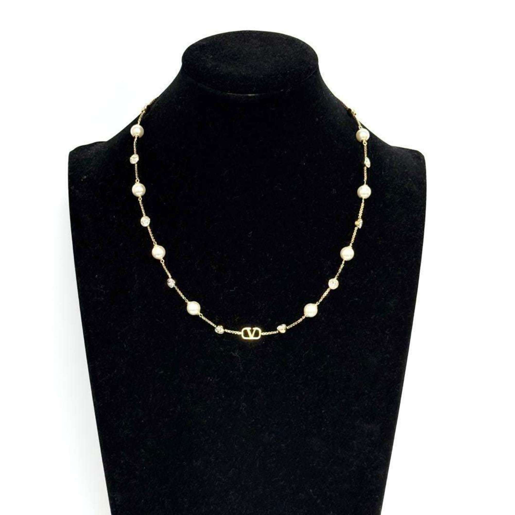 Valentino Valentino Women's Station V Logo Necklace Size ONE SIZE - 9 Thumbnail