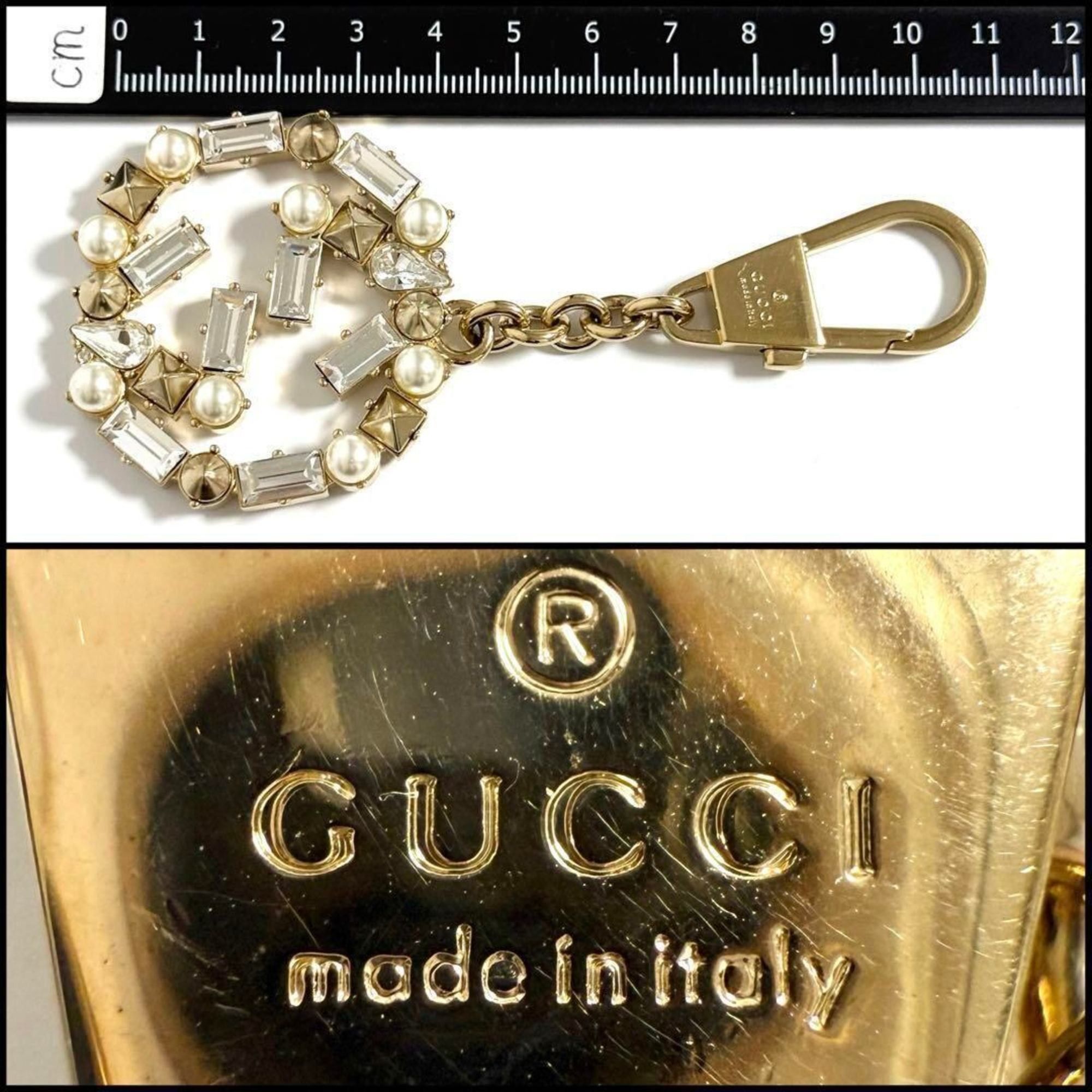 Gucci Gucci Women's Bag Charm Double G Jewel Keychain Size ONE SIZE - 10 Thumbnail