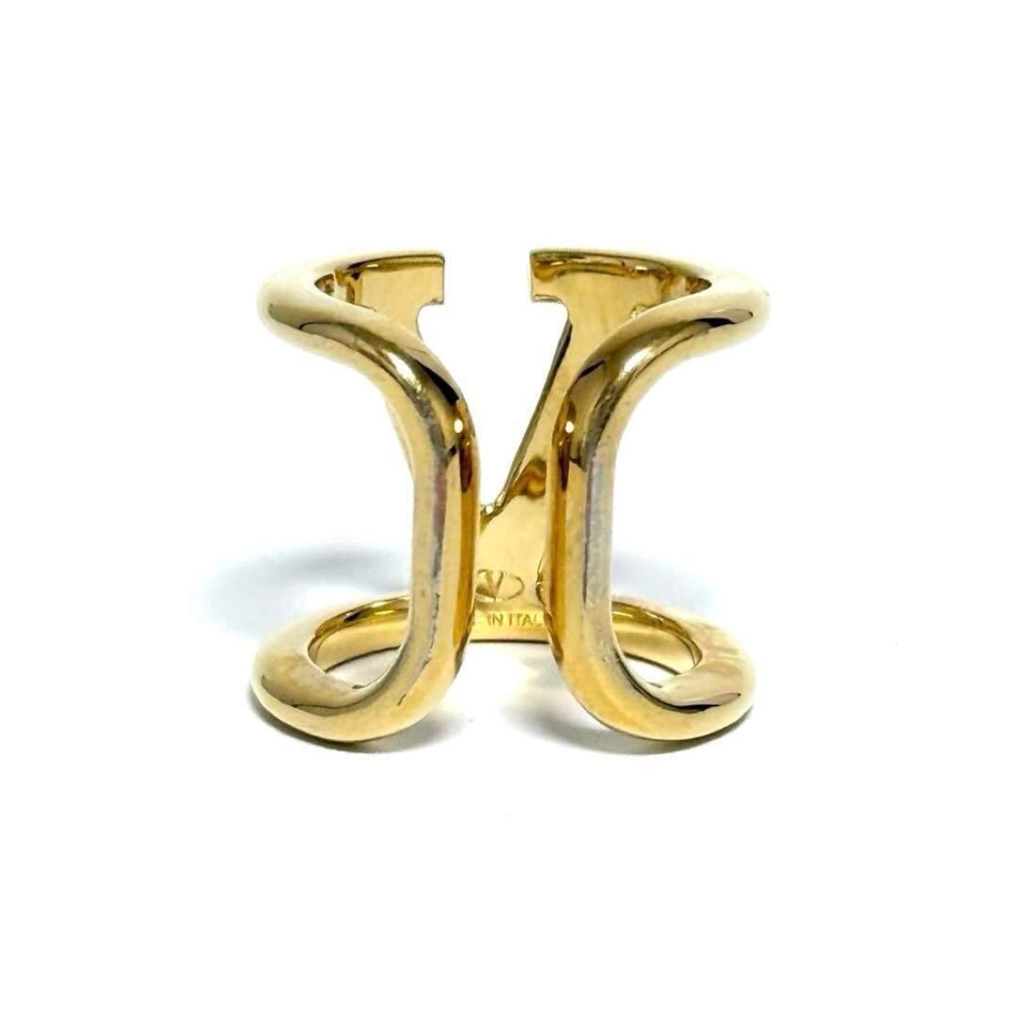Valentino Valentino Women's V Logo Signature Metal Ring Size ONE SIZE - 4 Thumbnail