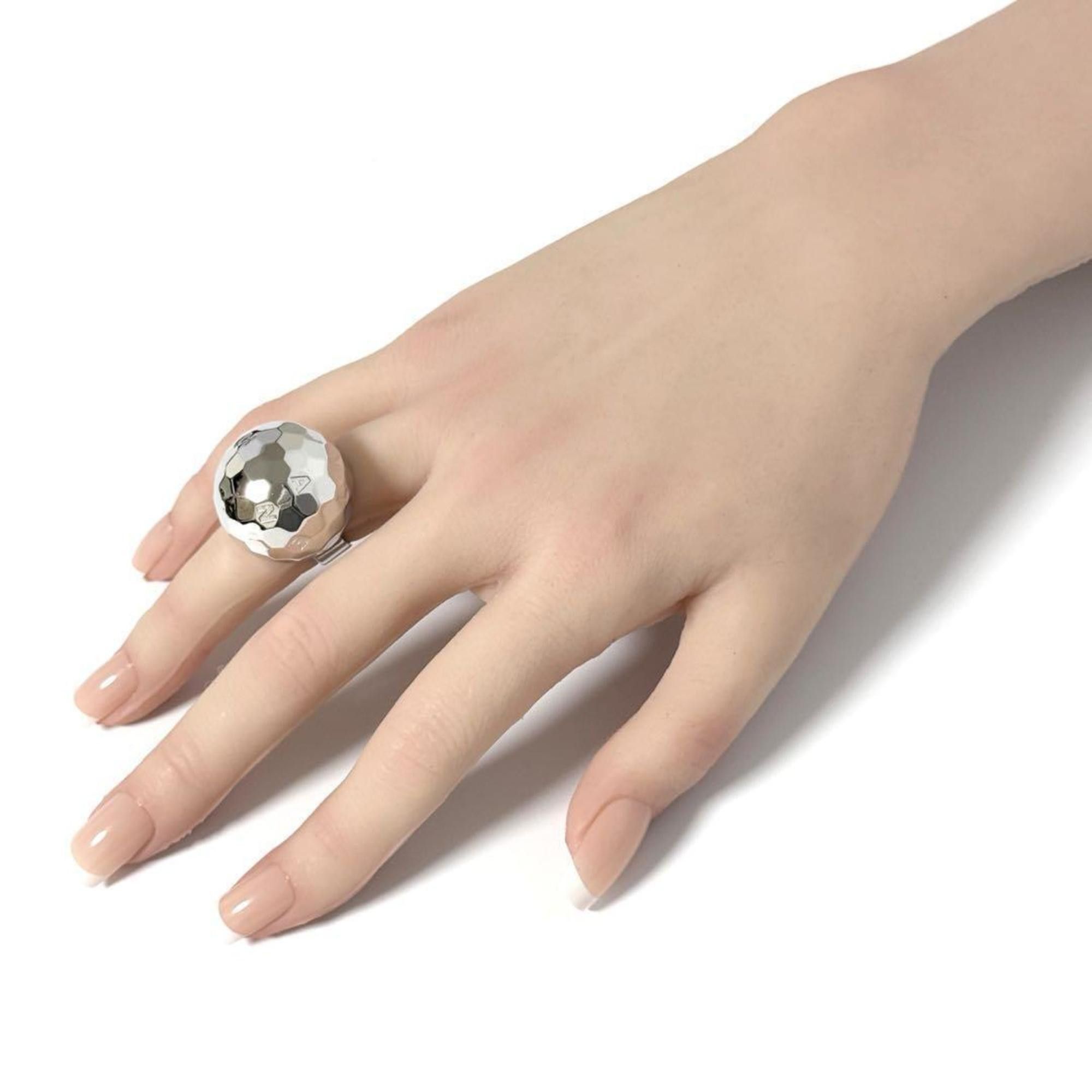 Chanel Chanel Women's Mirror Ball Ring, Silver Size ONE SIZE - 10 Thumbnail