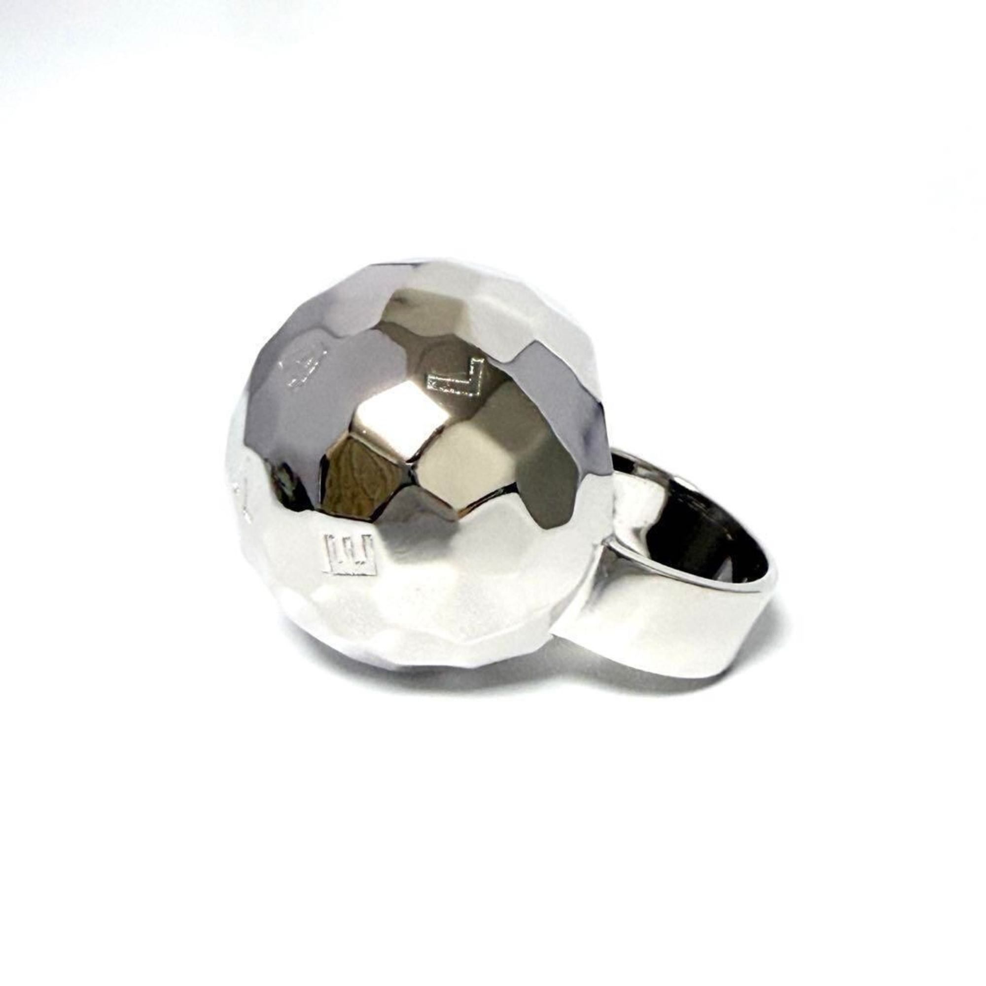 Chanel Chanel Women's Mirror Ball Ring, Silver Size ONE SIZE - 4 Thumbnail