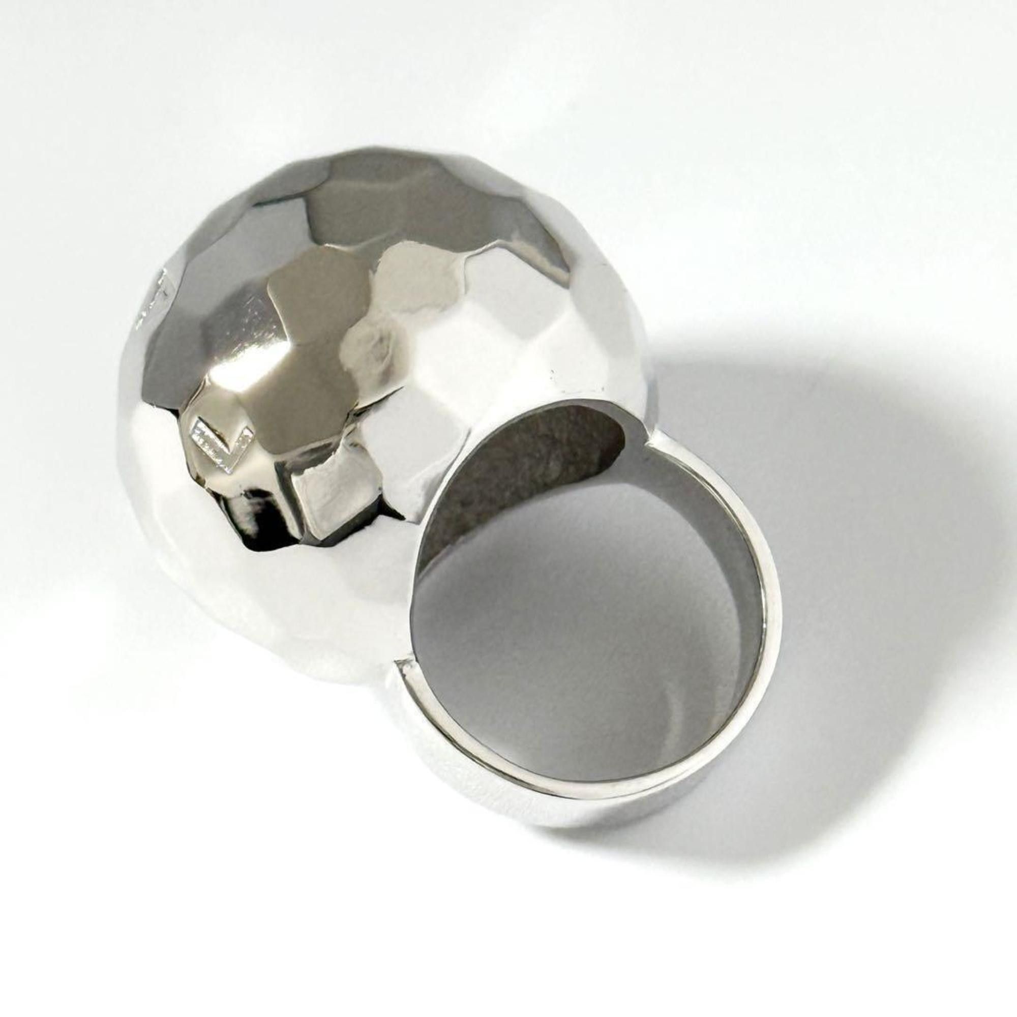 Chanel Chanel Women's Mirror Ball Ring, Silver Size ONE SIZE - 6 Thumbnail
