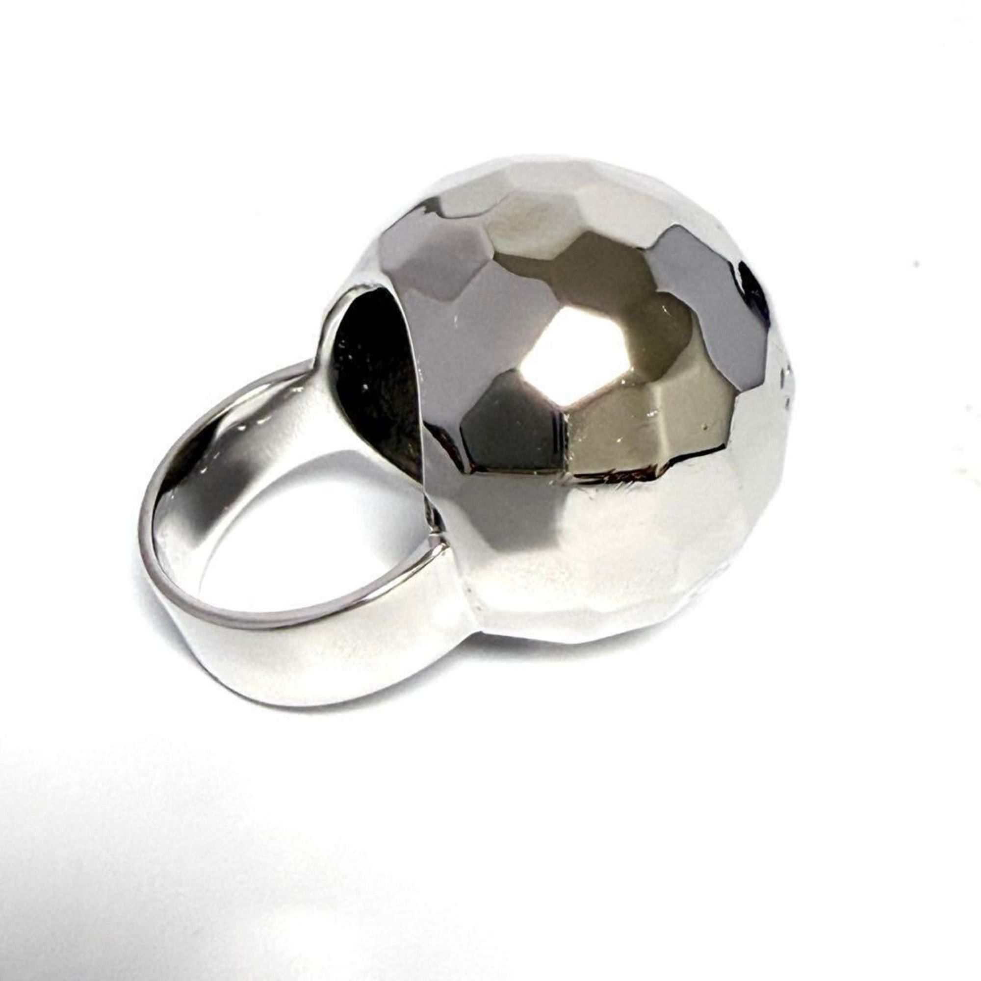 Chanel Chanel Women's Mirror Ball Ring, Silver Size ONE SIZE - 3 Thumbnail