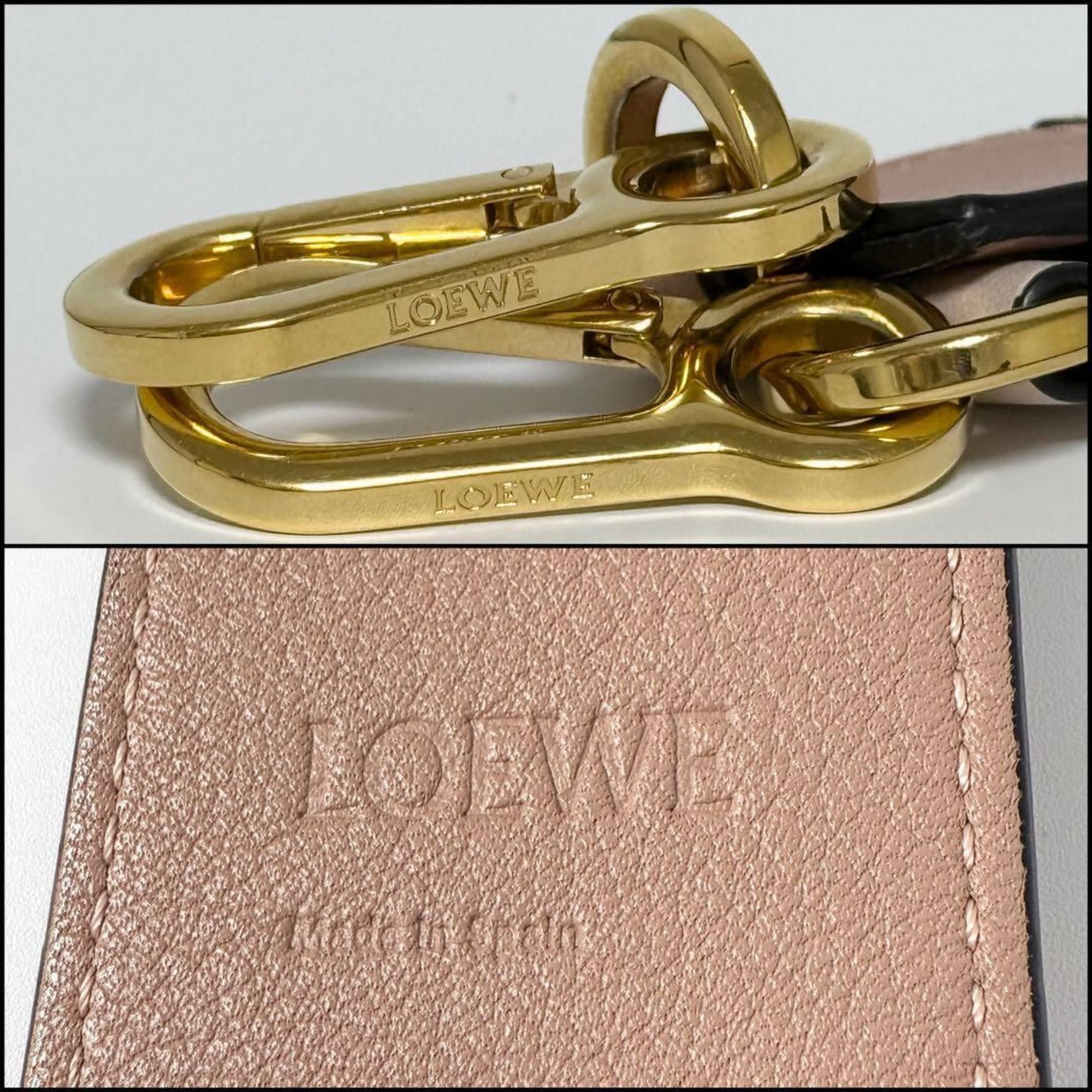 Loewe Loewe Women's Puzzle Shoulder Strap in Pink Leather Size ONE SIZE - 9 Thumbnail