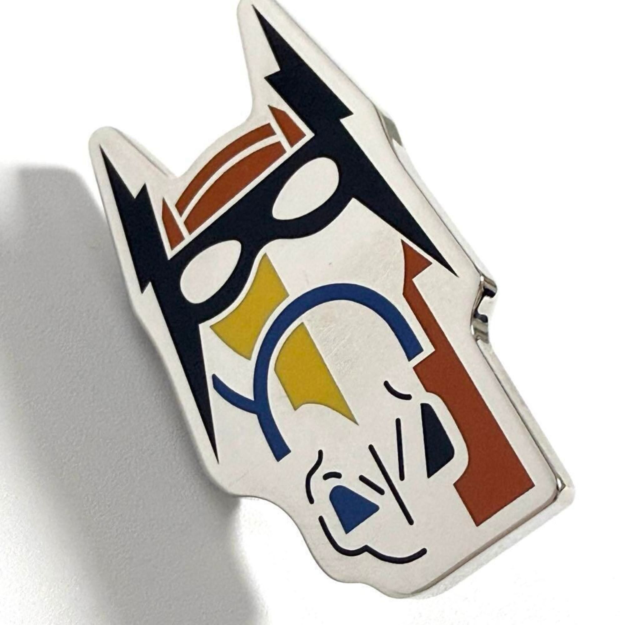 Hermes Hermes Men's Pin Badge Brooch Cheval Maske Size ONE SIZE - 4 Thumbnail