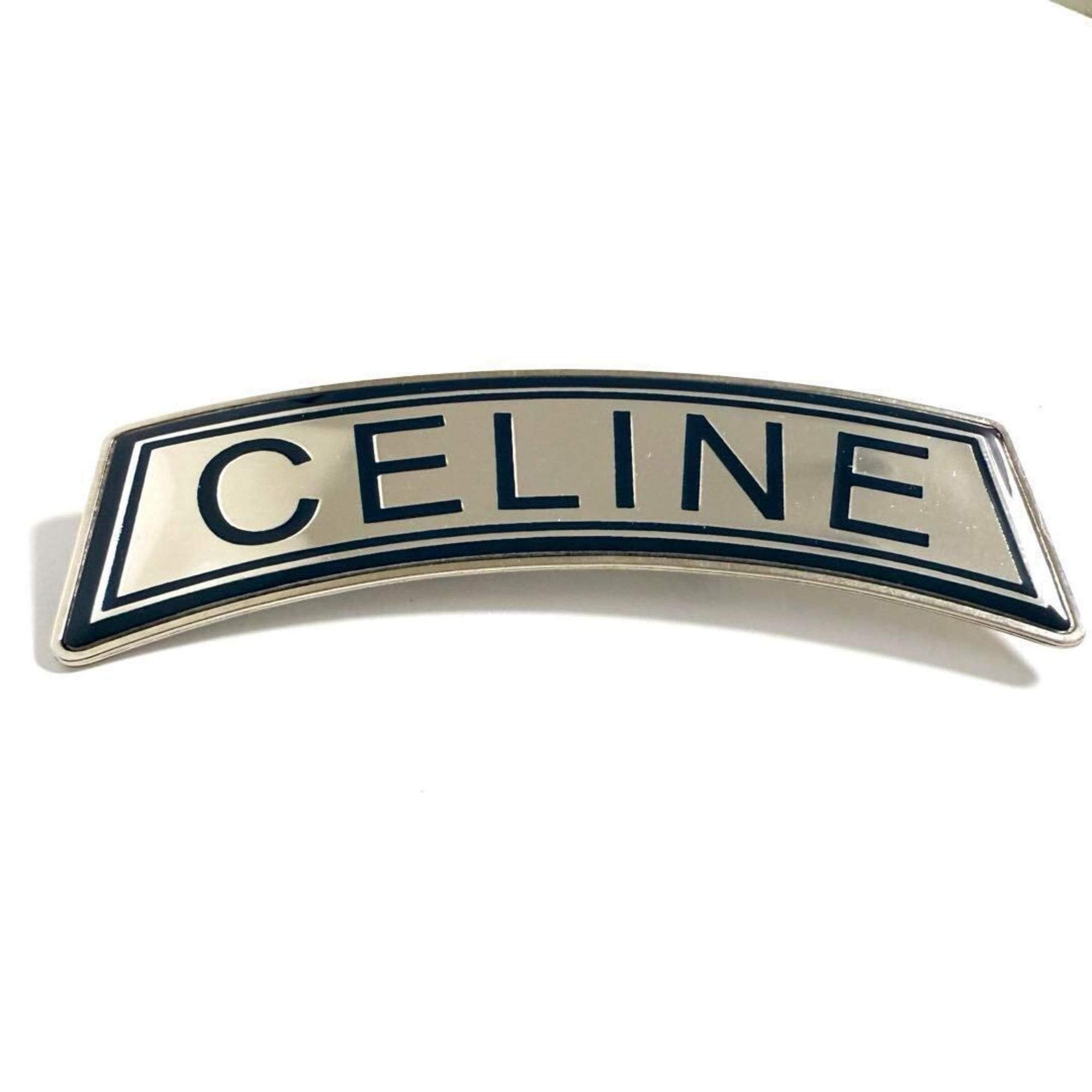 Celine Celine Men's Women's Brooch Pin Badge Logo Blue Size ONE SIZE - 9 Thumbnail