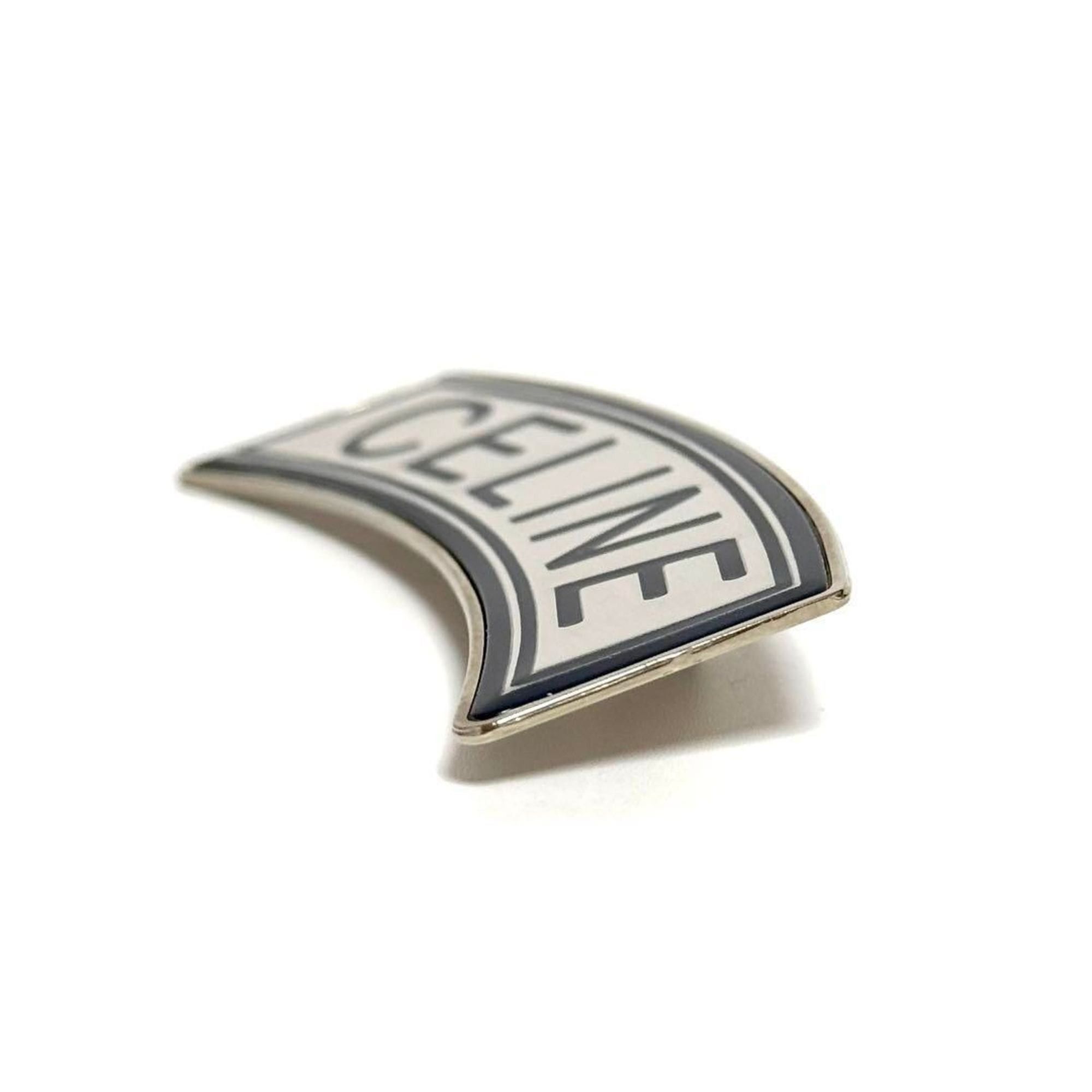 Celine Celine Men's Women's Brooch Pin Badge Logo Blue Size ONE SIZE - 6 Thumbnail