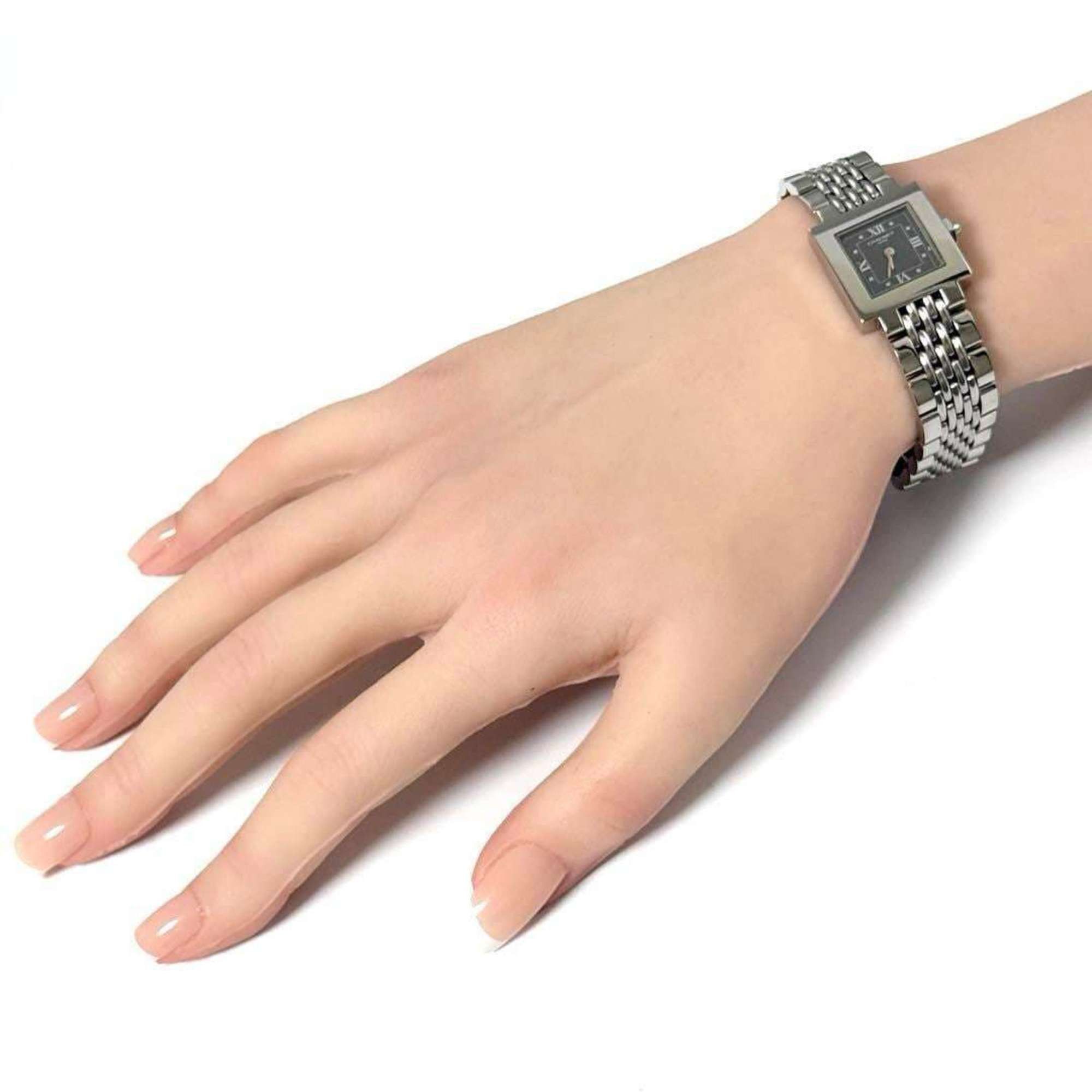 Chaumet Ladies Watch Style Carre Stainless Steel Band Square
